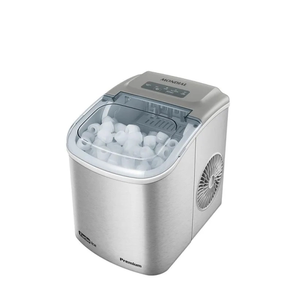 Caracteristicas:

- Capacidad: de 1.3L  de agua
- Produce hasta 12kg de hielo por día
- Hielo listo en 8 minutos
- 2 Tamaños de hielo
- Panel indicador de funcionamiento.