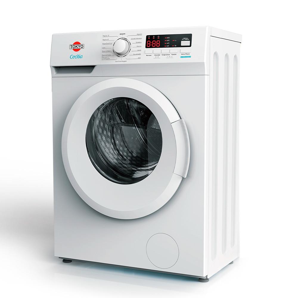 Eficiencia y tecnología combinadas para el mejor cuidado de tus prendas, olvídate de los tediosos procesos de lavado. Tokyo Cecilia te facilita la vida.

Descripción
* Potencia 2050W.
* 15 programas.
* Categoría Energética A+.
* Con Bloqueo para niños.
* Velocidad máxima 1000 RPM.
* Temperatura máx. del agua 90 ºC.
* Filtro de pelusas.
* 6 kg Capacidad.

MEDIDAS DEL PRODUCTO.
* Ancho 60 cm.
* Altura 85 cm.
* Profundidad 54 cm.

Imágenes meramente ilustrativas. Imágenes e información sujetas a cambios sin previo aviso.

Medidas del Packaging
TENSION ELECTRICA: 220-240 VOLTIOS
FRECUENCIA ELECTRICA: 50 HERTZ
POTENCIA: 2050 Watts
ANCHO: 50 CM
PESO: 54000 GR
ALTO: 88.5 CM
LARGO: 65.5 CM