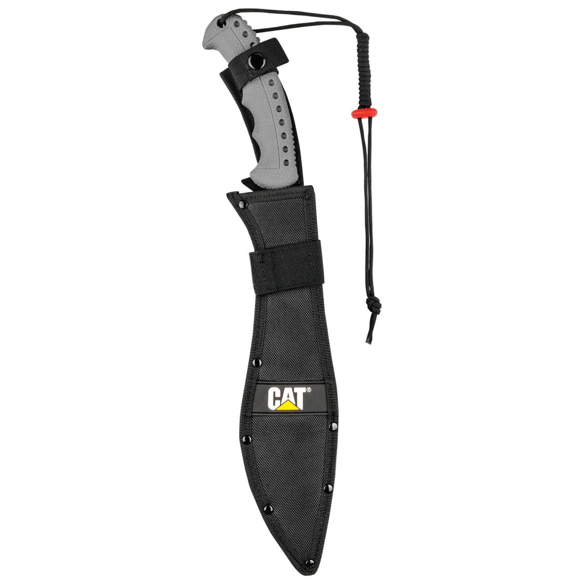 Características y beneficios
- HOJA: Acero inoxidable, acabado negro, espiga completa, hoja de 12 1/2 pulgadas
- MANGO: Mango ergonómico de inyección de 6 1/2 pulgadas con agarre cómodo; incluye cordón de paracord de seguridad
- MÚLTIPLES OPCIONES DE TRANSPORTE: Incluye una resistente funda de poliéster con presilla para cinturón y correa para el hombro.

Si necesita cortar, rebanar y picar entre maleza espesa o necesita una cuchilla de camping resistente, el machete CAT de 48 cm con funda para correa de hombro es la solución perfecta. La hoja de acero inoxidable de 31 cm es larga y ligera, lo suficientemente larga para desbrozar durante largos periodos, a la vez que resistente para picar. El mango ergonómico de 16 cm con doble inyección proporciona un mayor control, lo que resulta en cortes precisos durante todo el día. El machete de 48 cm incluye una funda de nailon negra de la marca CAT con presilla para cinturón y correa de hombro para múltiples opciones de transporte. También incluye un cordón de paracord para sujetar la cuchilla de forma segura.