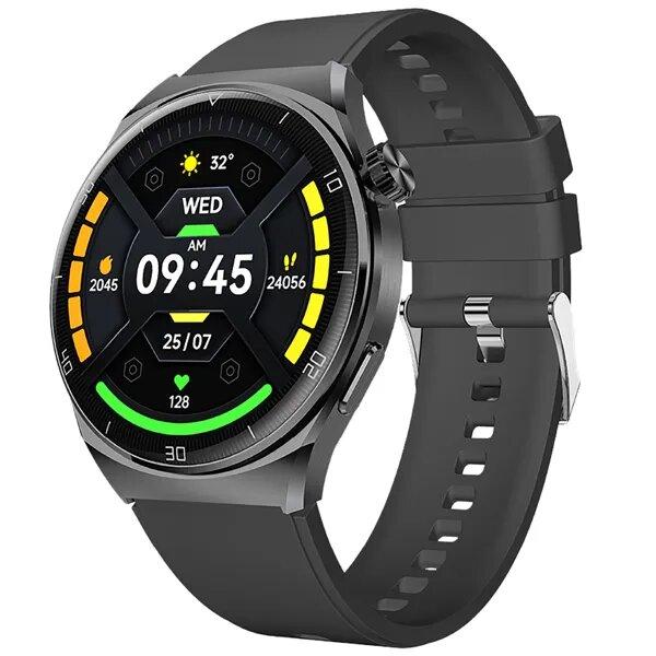 Descripción
-Pantalla Resolución: 466 x 466 AMOLED
-Resistente a Salpicaduras: IP67
-Modos deportivos: Más de 100
-Control del ciclo: Si
-Oxigenación: Si
-Rítmo cardiaco: Si
-Control de llamadas: Si
-Control de cámara: Si
-Seguimiento de sueño: Si
-RAM / ROM: 625Kb / 128Mb

Conectividad:
 
-Versión de Bluetooth: 5.3 / 3.0
-GPS: No

Batería:
 
-Carga inalámbrica: Si
-Tiempo de Carga: 4Hrs
-Tiempo de uso: 20 días

Medidas:
 
-Dimensiones (cm): 5cm x 1cm x 4.5cm
-Peso (kg): 0.06kg

Accesorios:
 
-Base de carga magnética: Si
-Correa: 1
-Manuales / Garantías: Si