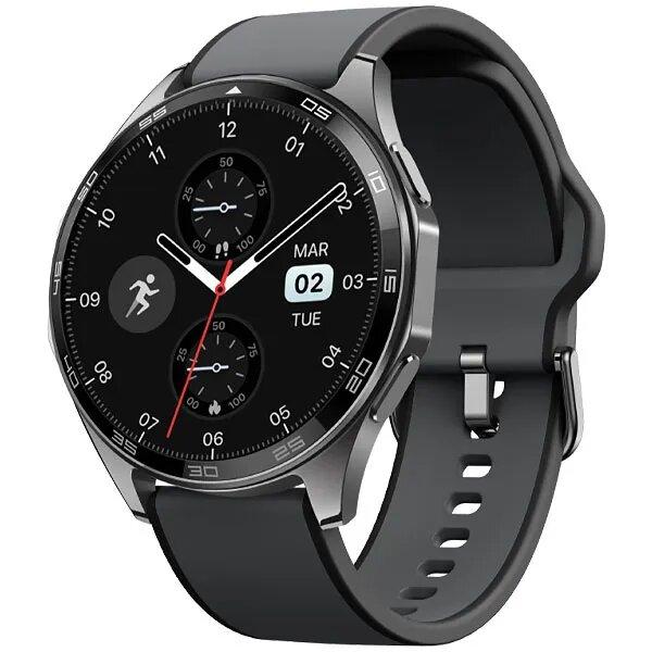 Especificaciones

- MARCA: Aiwa
- COMPATIBILIDAD: Smartphones con iOS 9.0 y Android 6.0 o versiones superiores de estos sistemas operativos
- MODELO: Aiwatch Max AWSWIAM15B 3Gen
- COLOR Reloj: Negro - Pulsera: Gris
- DIMENSIONES DE EMBALAJE (cm): 10.2 x 6.8 x 12.6
- FUNCIONES: Hora y fecha - Podómetro - Mide la frecuencia cardíaca y la saturación de oxígeno en la sangre (SpO2) a través del pulso - Monitorea la calidad del sueño y los niveles de estrés - Alarma - Temporizador - Cronómetro - Alerta de inactividad

CARACTERÍSTICAS

- Monitorea más de 110 modalidades deportivas - Recibe notificaciones inteligentes de llamadas, mensajes, e-mails y de otras aplicaciones - Controla la cámara y reproducción de música del dispositivo móvil conectado al reloj - Soporta comandos de voz a través de la asistente virtual Google Assistant - Compatible con la aplicación Aiwa Connect Plus
VISOR
- Touch Screen de 1.43" AMOLED con vidrio 2.5D
- CONECTIVIDAD WIRELESS
- Bluetooth 5.3

INCLUYE

- Cable USB Magnético - Manual
- UBICACIÓN GPS
- RESISTENTE A AGUA: 3 ATM
- MICRÓFONO: Integrado
- ALTO PARLANTE: Integrado
- BATERÍA: 300 mAh/3.8V
- DURACIÓN DE LA BATERÍA: Aproximadamente 8 días
- TIEMPO DE RECARGA: Requiere aproximadamente 2h30min
- PESO BRUTO (g): 145

Descripción del producto

El Smartwatch Aiwa Aiwatch Max AWSWIAM15B ofrece GPS, Bluetooth 5.3, pantalla AMOLED de 1.43" y monitoreo de más de 110 deportes. Mide frecuencia cardíaca, SpO₂, estrés y sueño, además de recibir notificaciones y controlar música y cámara. Resistente al agua (3 ATM), tiene batería de larga duración (hasta 8 días) y soporte para comandos de voz mediante Google Assistant.