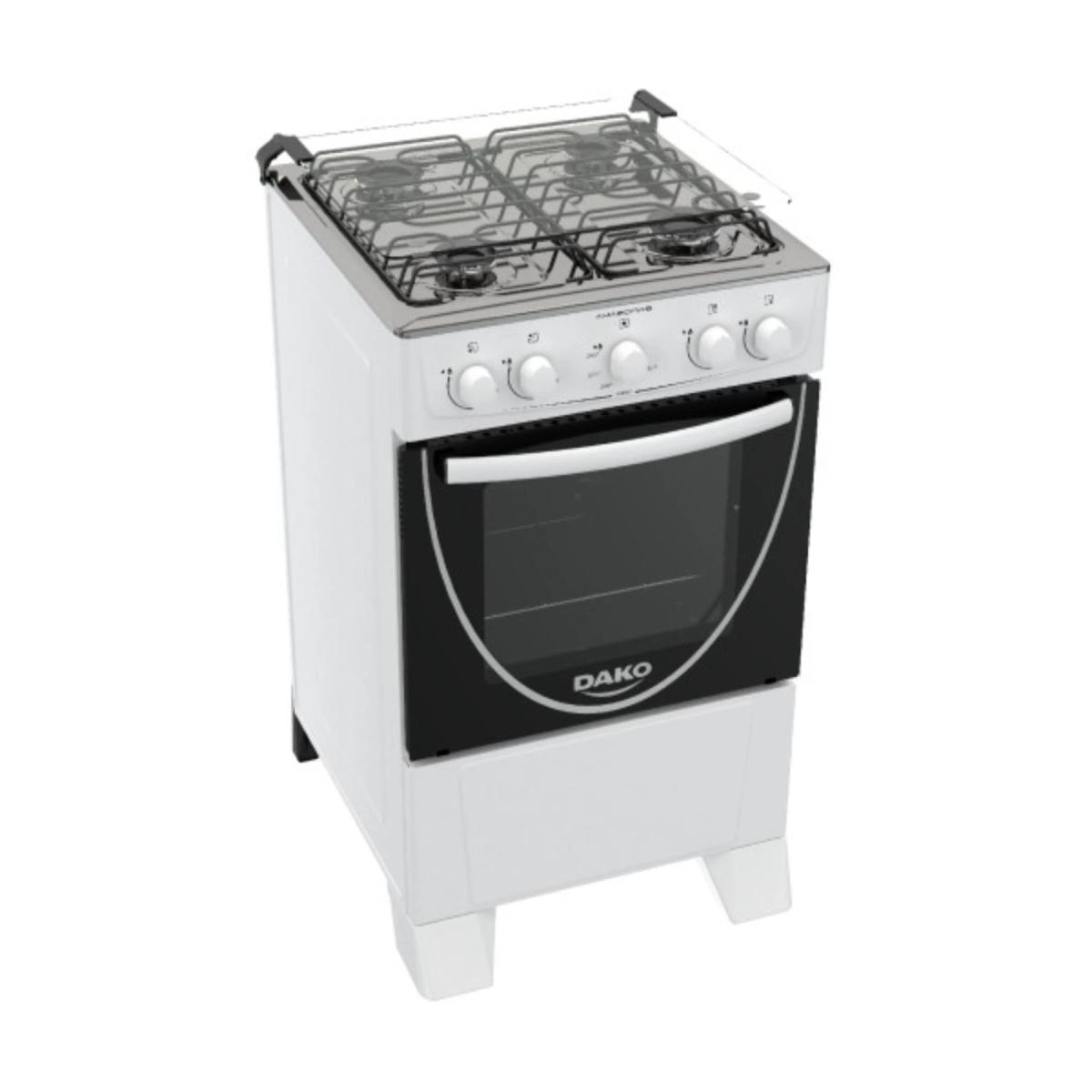 Cocina Dako a Gas Amazonas 4 Hornallas Blanco 1065
Es ideal para hogares que buscan eficiencia y estilo. Equipado con cuatro quemadores a gas, permite cocinar varios platos a la vez con gran comodidad. Su diseño en blanco aporta un toque moderno y elegante a cualquier cocina, mientras que su estructura robusta asegura durabilidad. Con controles intuitivos y encendido rápido, facilita la preparación de comidas. Además, su diseño compacto se adapta bien a espacios diversos, ofreciendo versatilidad y funcionalidad.


Especificaciones
- 4 Hornallas
- Color: Blanco
- Tapa de Vidrio
- Mesada de Acero Inox
- Doble vidrio en la puerta del horno.
- 1 Rejilla fija con dos ajustes de altura.
- Horno limpia fácil.
- Manija de metal.
- Dimensiones:

- Alto: 85,3 cm.
- Ancho: 48 cm.
- Largo: 57,3 cm.
- Horno y hornallas a gas