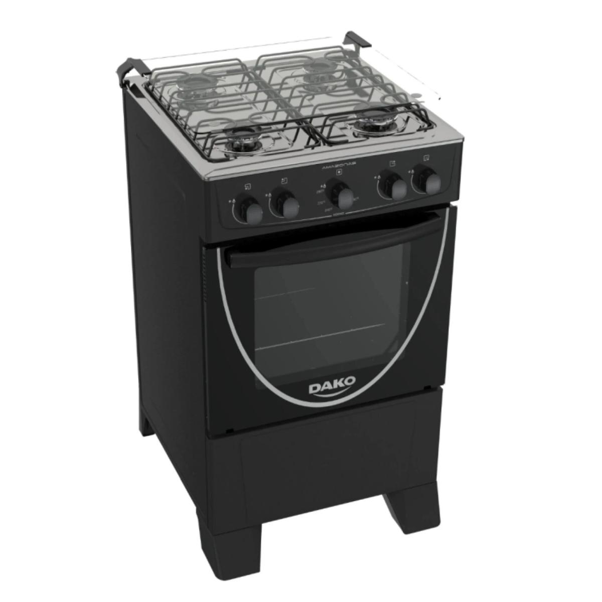 Cocina Dako Amazonas 4 hornallas Negra 1064
Alto rendimiento, ofrece versatilidad para cocinar una variedad de platillos simultáneamente, desde comidas familiares hasta cenas especiales. Su horno espacioso permite una cocción uniforme y eficiente, ideal para preparar grandes cantidades de comida o para hornear pasteles y panes. La superficie de la cocina está diseñada con materiales de alta calidad que son fáciles de limpiar y mantener, mientras que el diseño negro elegante se adapta perfectamente a cualquier cocina moderna. La Dako Amazonas cuenta con controles intuitivos que facilitan la selección de temperaturas y modos de cocción. Además, incluye un sistema de encendido automático para mayor comodidad y seguridad durante el uso

Especificaciones

- 4 Hornallas
- Color: Negro
- Tapa de Vidrio.
- Mesada de Acero Inox.
- Doble vidrio en la puerta del horno.
- 1 Rejilla fija con dos ajustes de altura.
- Horno limpia fácil.
- Manija de metal.
- Horno y hornallas a gas

Dimensiones:

- Alto: 85,3 cm.
- Ancho: 48 cm.
- Largo: 57,3 cm.