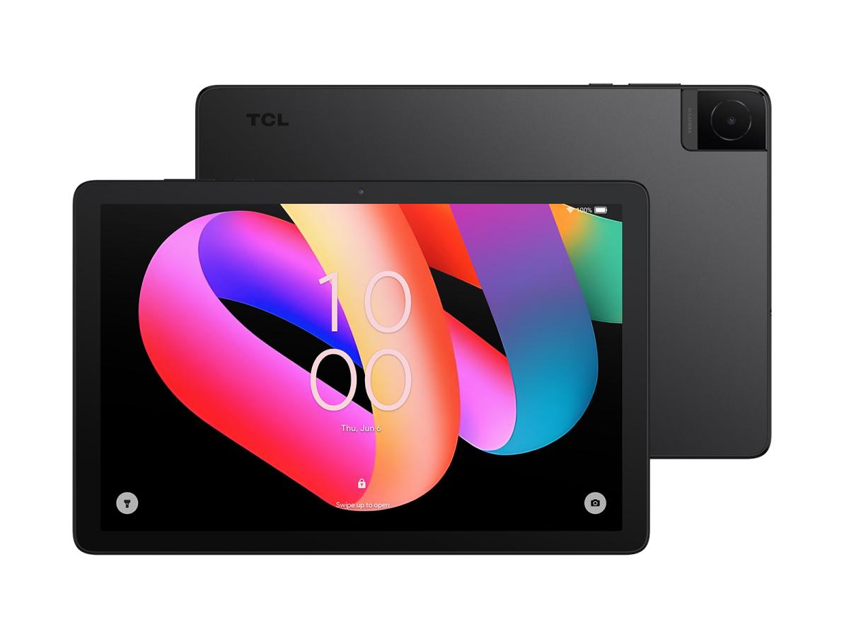 · Pantalla de 10,1” con diseño metálico
· CPU de ocho núcleos
· Batería de 6000 mAh
· Dimensiones (alto x ancho x fondo, mm): 241.2 x 156.6 x 7.99
· Peso: 472g
· Teclas laterales: Encendido, Volumen
· Acabado: Mate
· Colores: Negro espacial

PANTALLA
· Tamaño: 10.1"
· Resolución: 800 x 1280 píxeles
· Tecnología: IPS, 16,7 millones de colores

BATERIA
· Sistema Operativo: Android™ 13
· UPC: Modelos 8193A/8193A1: MT8768V/CX Octa-Core
Modelo 8493A: MT8768V/NX Octa-Core
· GPU: GE8320
*Google y Android son marcas comerciales de Google LLC. Las versiones de Android™ varían según el modelo.

CAMARA
· Frente: 5MP, enfoque fijo
· Trasera: 8MP, enfoque automático
· Captura y reproducción de vídeo: 1080p a 30 fps

MEMORIA
· Tamaño de RAM: 4GB
· Tamaño de ROM: 64GB*
· Tarjeta MicroSD: Tarjeta MicroSD
*La tarjeta MicroSD™ se vende por separado. El almacenamiento interno real disponible puede variar según el software preinstalado*

CONECTIVIDAD
· Versión de Bluetooth: 5.0
· Wi-Fi: 802.11 a/b/g/n/ac
· GPS: 8193A/8193A1

AUDIO Y VIDEO
· Características: 1 micrófono, 2 altavoces
· Formatos de audio: WAV, MP3, MP2, AAC, AMR-NB, AMR WB, MIDI, Vorbis, APE, AAC-plus v1, AAC-plus V2, FLAC, WMA, ADPCM
· Formatos de reproducción de vídeo: HEVC, VP9, ​​H.264, MPEG-4, MPEG2, H.263, H.264, DIVX4, DIVX5, DIVX6, DIVX HD, XVID
· Captura y reproducción de vídeo: 1080p a 30 fps