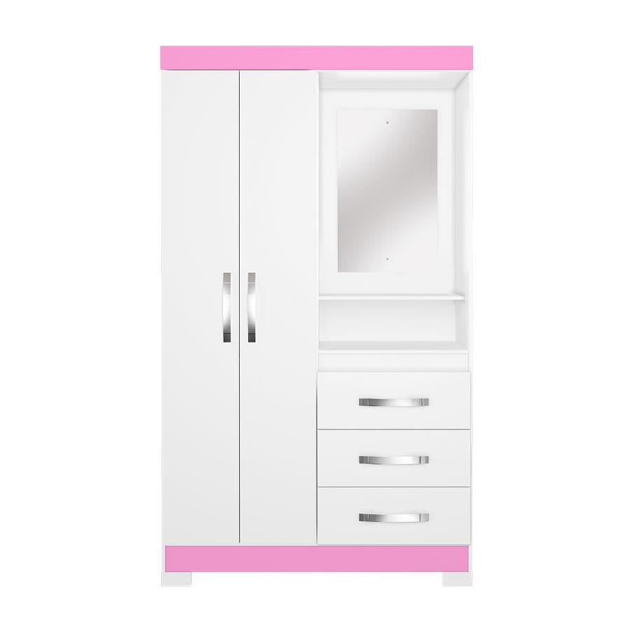 - 3 cajones externos
- Corredizas metálicas
- Tiradores color bronce
- Percheros de madera revestido

Información adicional
- Peso: 54 kg
- Dimensiones: 1.08 × 1.87 × 0.44 m
- Cant. de bultos: 2
- Bulto 1:	1.89 x 0.095 x 0.44 - 33.1kg
- Bulto 2:	1.705 x 0.043 x 0.45 - 20.8 kg
