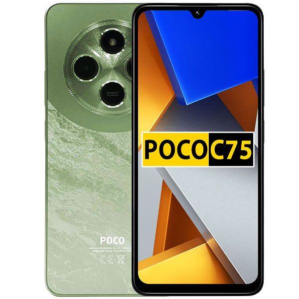 El Xiaomi Poco C75 Dual es un dispositivo con una pantalla de 6.88 pulgadas con tecnología IPS LCD, lo que ofrece colores vibrantes y ángulos de visión amplios. Su resolución es de 720 x 1640 píxeles, proporcionando una calidad visual clara y adecuada para consumir contenido multimedia. En cuanto a la cámara, cuenta con un sensor principal de 50 MP, capaz de capturar fotos detalladas, mientras que la cámara frontal de 13 MP está diseñada para selfies de calidad. Este modelo está pensado para quienes buscan un smartphone con buenas prestaciones de imagen y una pantalla amplia.

Marca: Xiaomi
Tipo de SIM: Nano SIM
Tamaño de pantalla: 6.88"
Bandas 3G: 1 (2100 Mhz), 2 (1900 Mhz), 6 (800 Mhz), 8 (900 Mhz), 1700
Conectividad Inalámbrica: BeiDou, GALILEO , GLONASS, GPS, Wi-Fi 802.11 a/b/g/n/ac, Bluetooth 5.4
Batería: 5160 mAh
Slot Micro SD: Hasta 2TB
Bandas 2G: 850 - 900 - 1800 - 1900
Lectores de acceso:	Huella Digital
Tecnología de pantalla: IPS LCD
Cámara Trasera: 50Mp
Sistema Operativo: Android 14, HyperOS
Resolución de video: 1080p
Velocidad: 2.0 GHz
Flash LED: Sí
Cámara Frontal: 13Mp
Bandas 4G Latinas: B13 (700 Mhz), B17 (700 Mhz), B2 (1900 Mhz), B28 (700 Mhz), B3 (1800 Mhz), B38 (2600 Mhz), B4 (1700-2100 Mhz), B7 (2600 Mhz), B1(2100 Mhz), B5 (850 Mhz), B8 (900 Mhz), B12 (700 Mhz), B20 (800 Mhz), B66 (AWS-3), B40 (2300 Mhz), B41 (2500 Mhz), B19 (850 MHz), B38 (2600 MHz), B18 (850 MHz), B26 (850 MHz)
Procesador Gráfico: Mali-G52 MC2
Dual SIM: Si
Interfaz: USB 2.0 Type-C
Resolución: 720 x 1640
Chipset: MediaTek Helio G85
Rango de pantalla: Mayor o igual a 5.5
CPU Procesador / Núcleos: (8) Octa-core