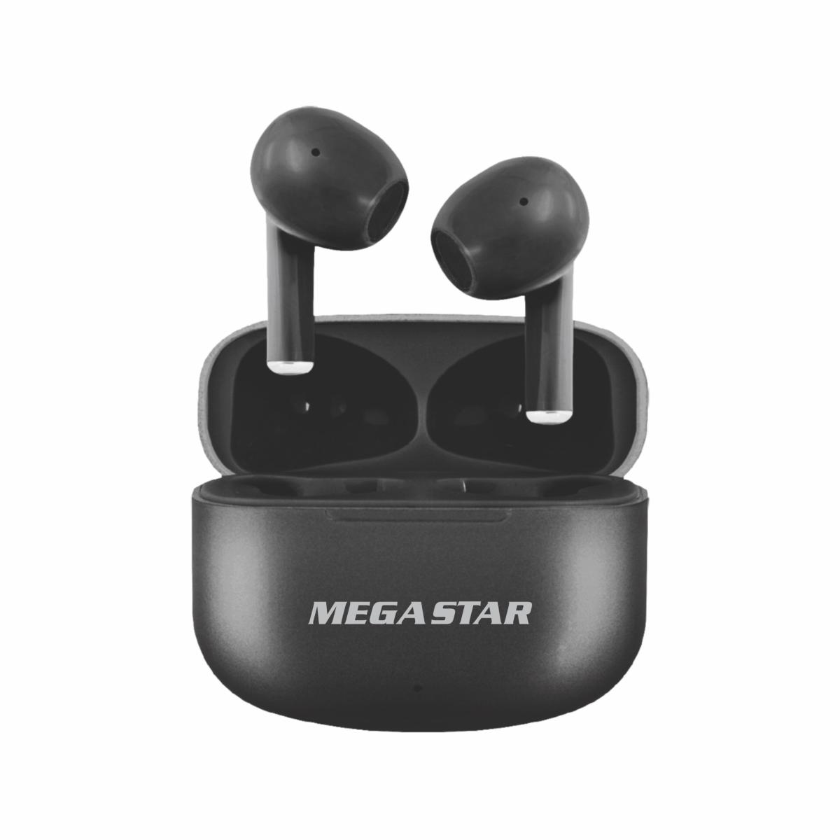 - Bluetooth 5.0
- Alcance inalámbrico 10M
- Sonido estéreo
- Diámetro altavoz: 10mm
- Rango de frecuencia 20Hz/20kHz
- Alimentación DC 5V 1A
- Entrada de carga tipo C
- Batería del estuche 180mAh
- Batería del auricular 30mAh
- Tiempo de uso 3H 
- Tiempo de carga 1,5H
- Micrófono incorporado
- Estuche cargador