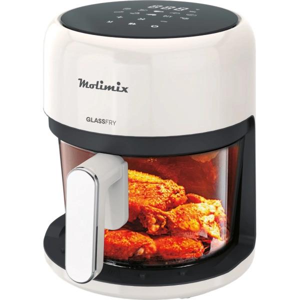 AIR FRYER MOLIMIX GLASS FRY - 3.7L

- 3.7L - Panel Digital
- 1200W de potencia
- Diseño moderno
- Recipiente de vidrio
- Luz interna
- Temperatura hasta 200°C
- Timer de 60 min.
- Asa, tuesta, cocina, gratina por, convección a aire.