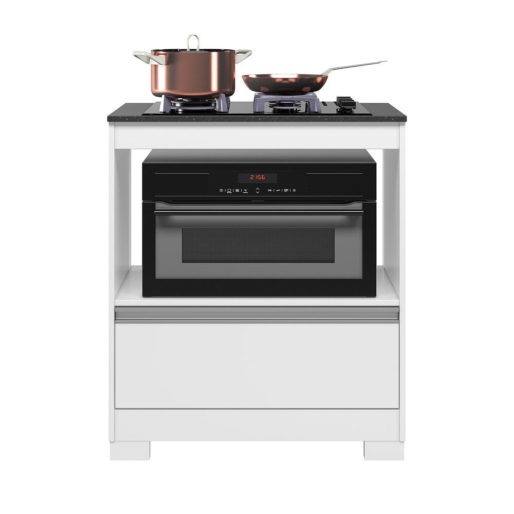 - Tiradores en ABS
- Corredizas teléscopicas
- Marco de 15 mm
- Espacio para horno o microondas
- No incluye cooktop
- Espacio para horno 38.10 x 72 x 52

- Peso	20.45 kg
- Dimensiones	0.754 × 0.87 × 0.52 m
- Cant. de bultos	1
- Bulto 1	0.89 x 0.1 x 0.54 - 21.3 kg