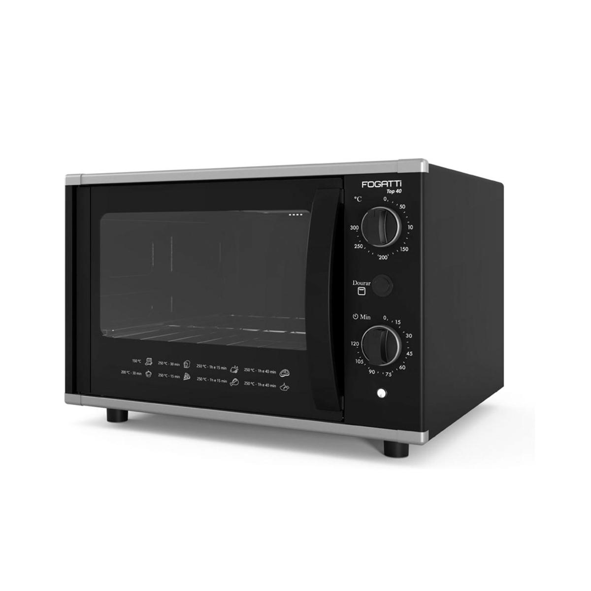 HORNO ELECTRICO TOP40 40 LITROS FOG NG
- Capacidad 40 litros
- Temporizador de 120 minutos
- Temperatura hasta 300°C
- Bandeja de residuos
- Cuadrícula interna
- Luz piloto Indica si el horno está encendido
- Parrilla y dorador
- Interior de fácil Limpieza
- Aislamiento térmico