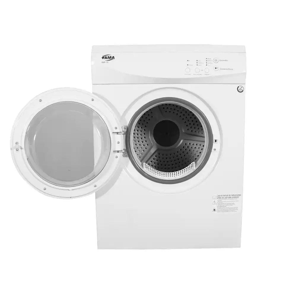 SECARROPAS FAMA SMF-70 7KGS

El secarropas Fama SMF-70 de 7 kg es la opción ideal para hogares que necesitan un secado eficiente y rápido. Con una capacidad adecuada para cargas medianas, ofrece resultados excepcionales en poco tiempo. Su diseño moderno y compacto lo hace perfecto para espacios reducidos. Con tecnologías que optimizan el consumo energético y garantizan un secado delicado, es perfecto para todo tipo de prendas. Su funcionamiento sencillo lo convierte en una herramienta indispensable para tu hogar.

Alto: 85
Ancho: 60
Cantidad de programas: VARIOS PROGRAMAS AJUSTABLES
Capacidad: 7 KILOS
Capacidad de secado: CONDENSACIÓN
Color: BLANCO
Control: DIGITAL CON PANTALLA LCD
Eficiencia energetica: CLASE ENERGÉTICA A
Funciones adicionales: AJUSTE DE TIEMPO, BLOQUEO DE SEGURIDAD
Luz interior: SI
Material: ACERO INOXIDABLE RESISTENTE A LA CORROSIÓN
Modelo: SMF-70
Nivel de ruido: 60 DECIBELES APROXIMADAMENTE
Patas: AJUSTABLES
Peso: 30 KG
Potencia: 2000 W
Profundidad: 59
Sistema de seguridad: PROTECCIÓN CONTRA SOBRECALENTAMIENTO
Temporizador: HASTA 155 MINUTOS
Tipo de carga: CARGA FRONTAL
Tipo de producto: SECARROPAS AUTOMÁTICO
Uso: DOMÉSTICO
Voltaje: 220V / 50HZ