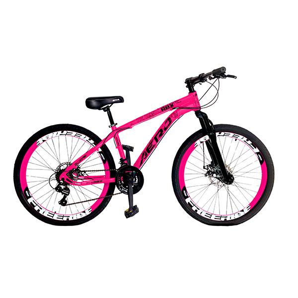 BICICLETA A26 RBX ROSA|NEGRO AERO