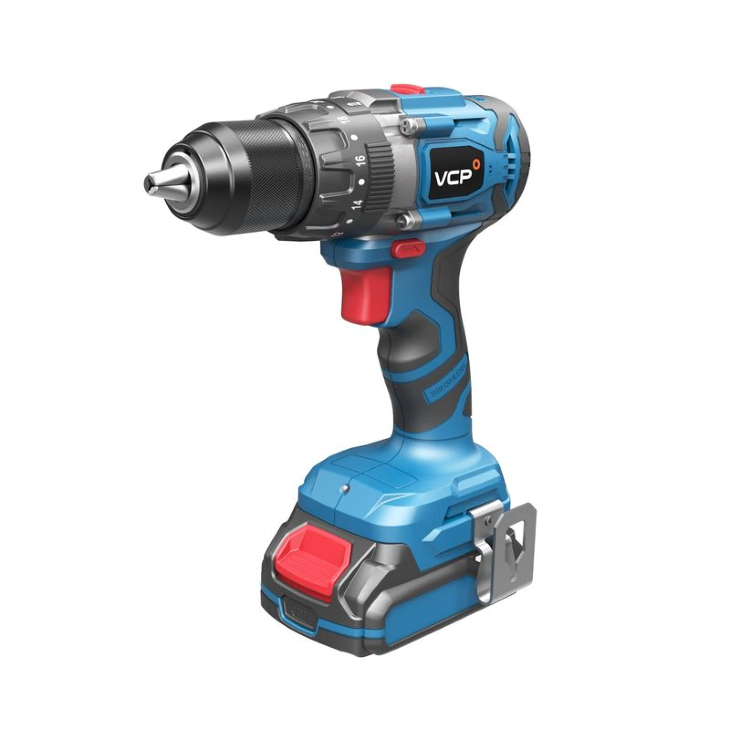 TALADRO A BATERIA VCP 20V 60NM 13MM BRUSHLESS C/ MALETIN + 2 BAT