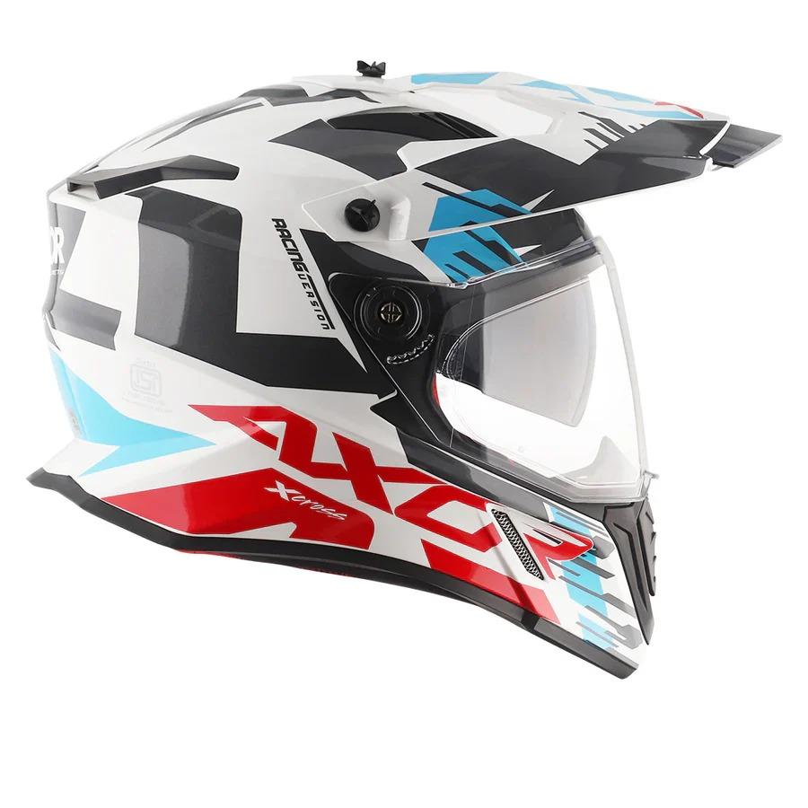 CASCO DUAL AXOR X-CROSS X1 BLANCO M