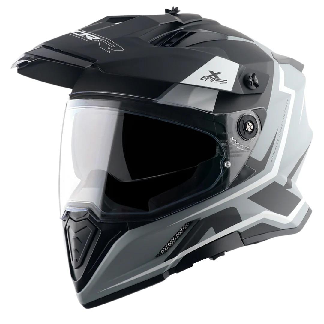 CASCO DUAL AXOR X-CROSS FLAG GRIS M