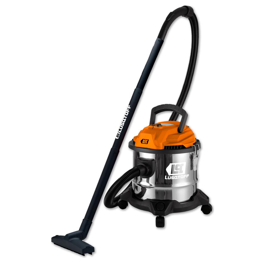 ASPIRADORA LUSQTOFF 15LTS 1400W  220 V – 50 HZ CUERPO DE ACERO INOX