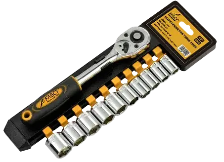 LLAVE CRIQUE FASCY 1/2" 24T C/TUBOS 11PZ