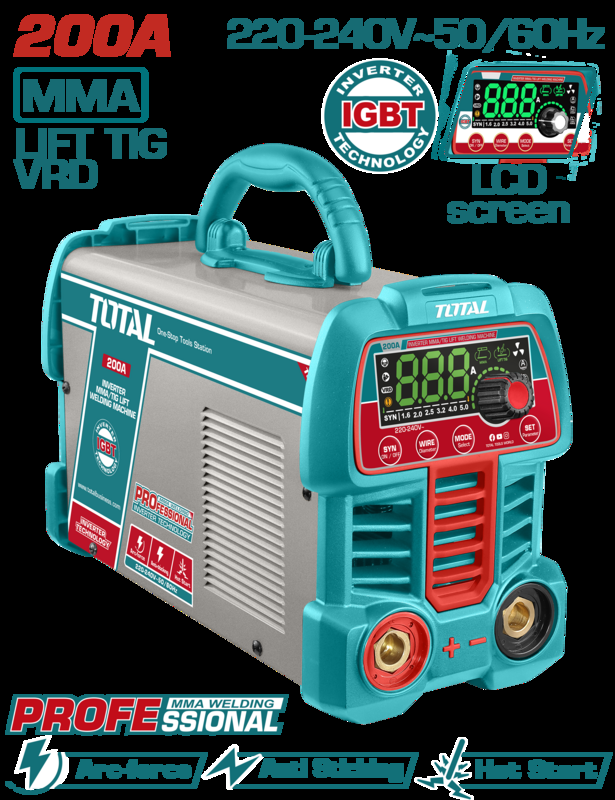 SOLDADORA MMA/LIFT TIG INVERTER TOTAL 200A - TW2200691
