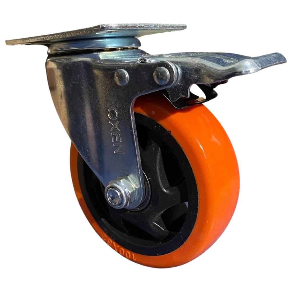 RUEDA GIRATORIA DE 100MM CON FRENO - WADFOW
